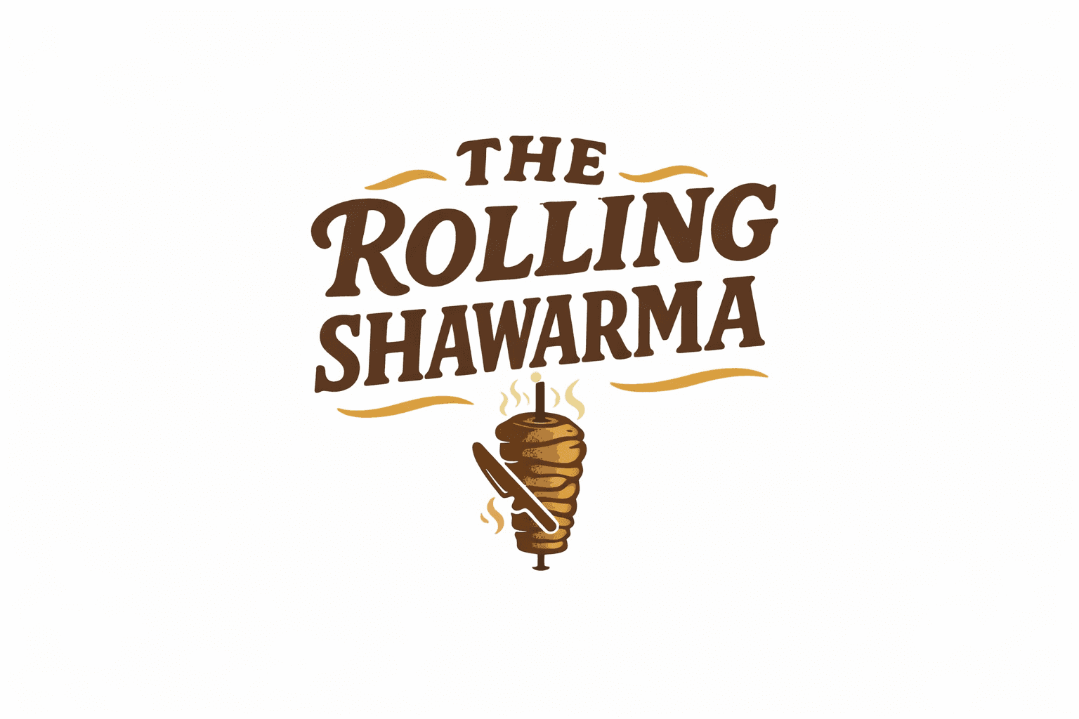 The Rolling Shawarma outlet logo and branding